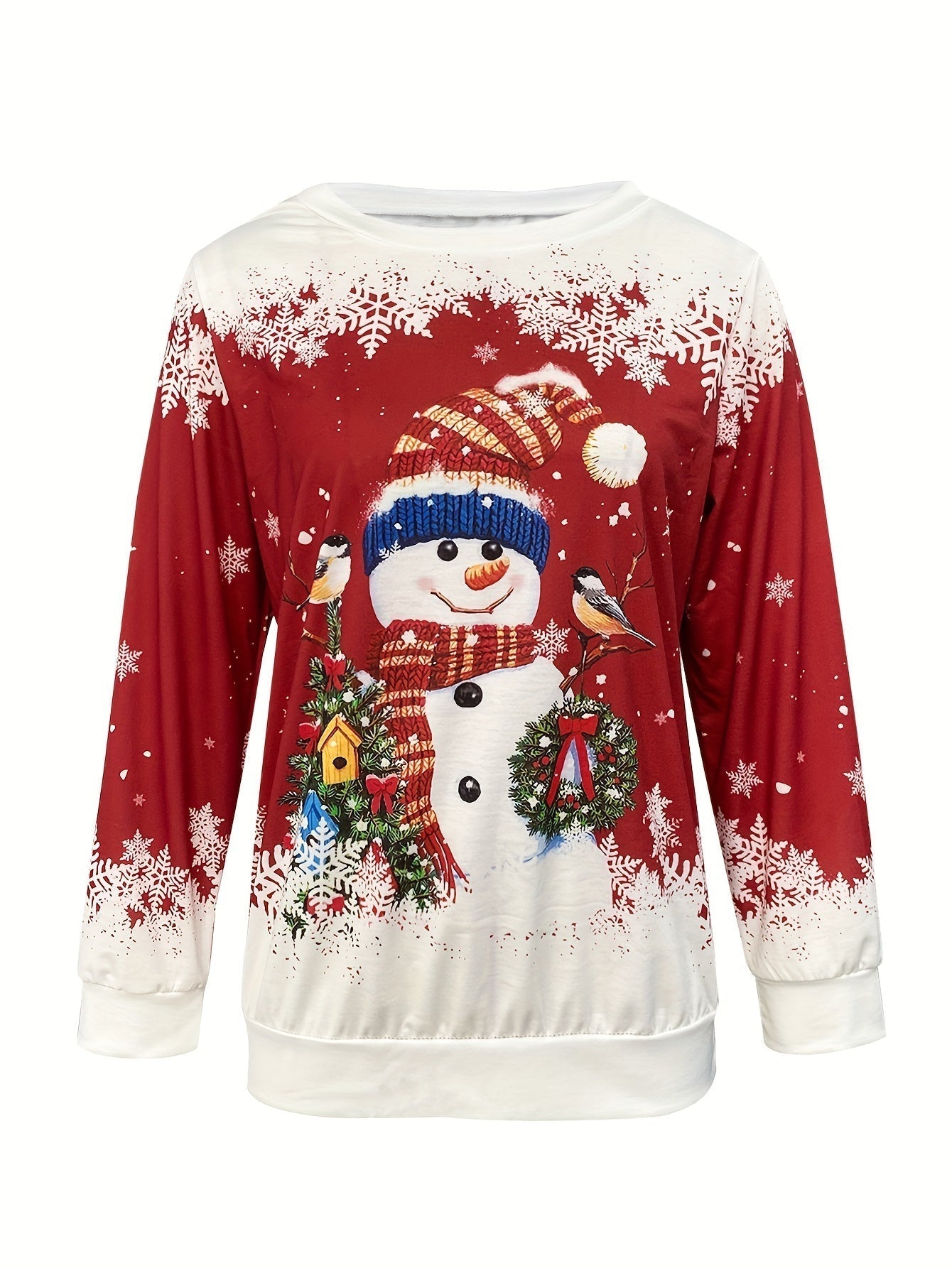 SnowyGlow™ - Warm Winter Jumper with Snowman Design