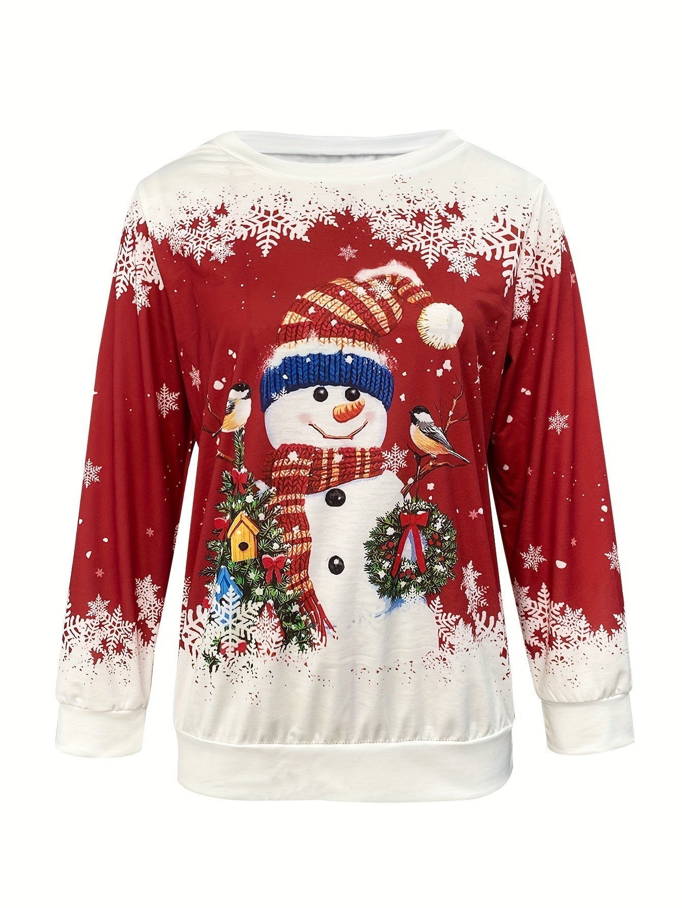 SnowyGlow™ - Warme Wintertrui met Sneeuwpop Design