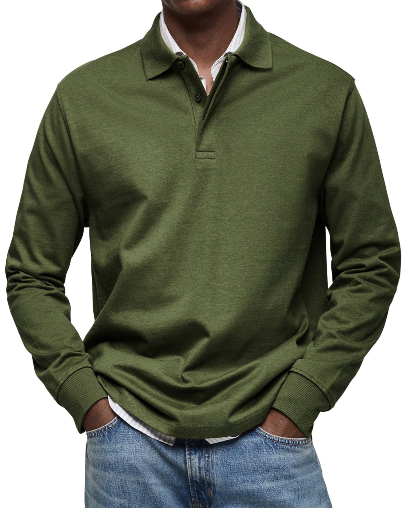 Alexandre™ | Casual Polo Shirt with Long Sleeves