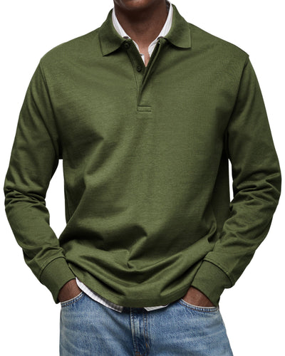 Alexandre™ | Casual Polo Shirt with Long Sleeves