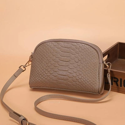 Cora | Belle mini sac à bandoulière en simili cuir avec motif crocodile