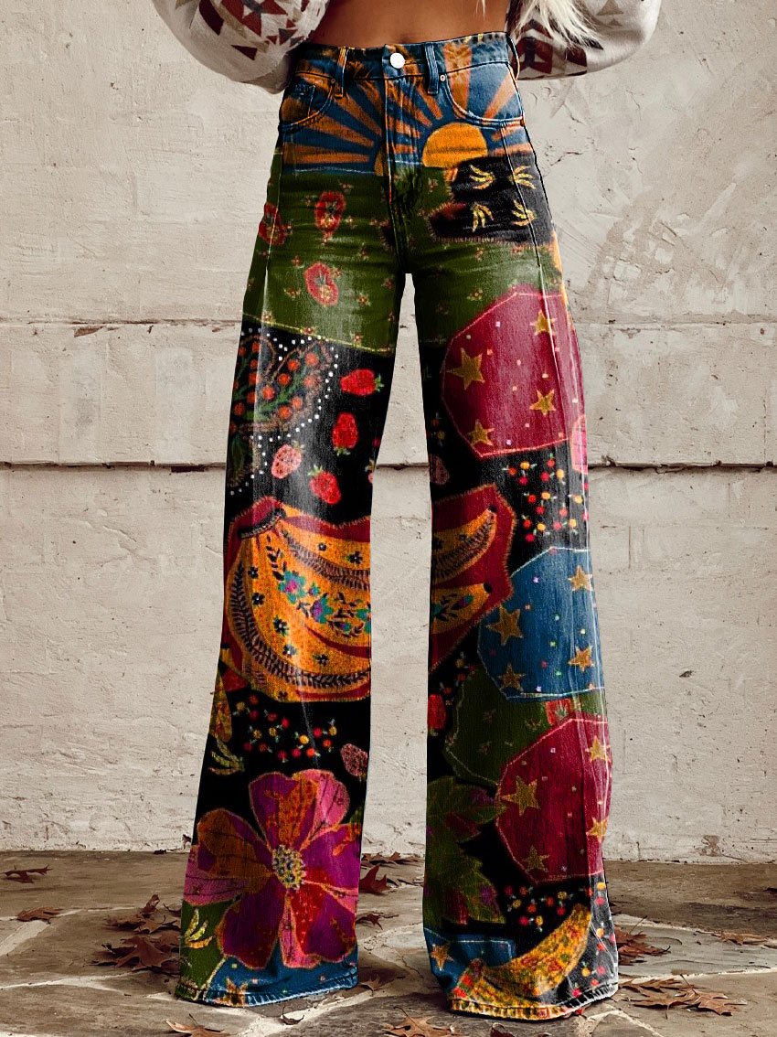 EVANIA | Pantalon Boho Vintage