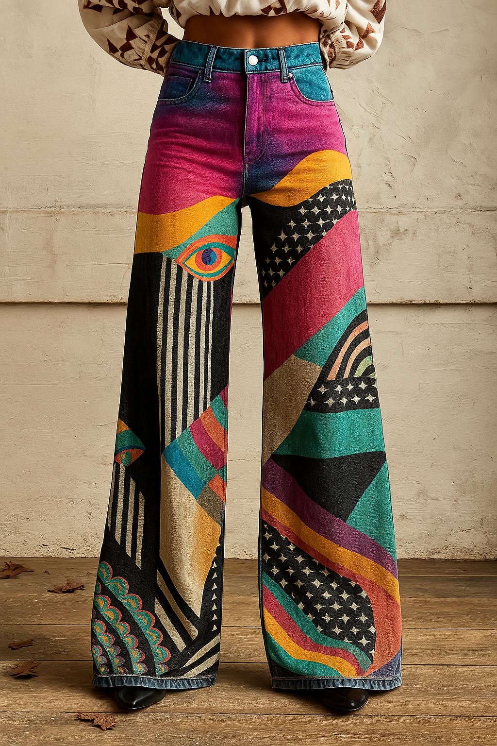 EVANIA | Pantalon Vintage Boho