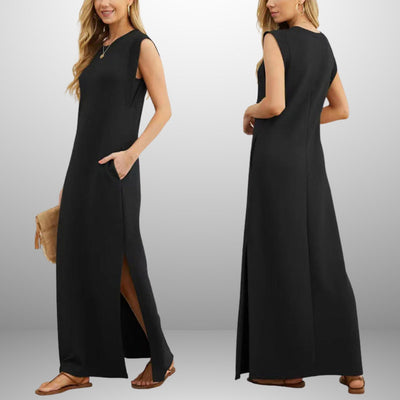 EMMA | Long Flowing Anti-Crease Dress