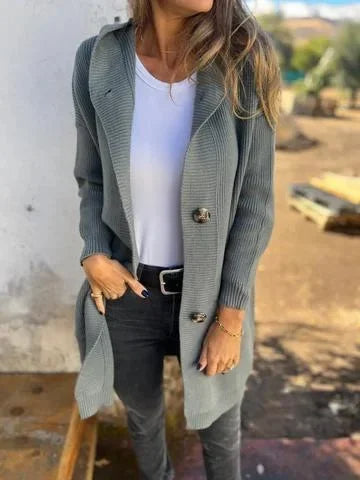 Frieda – Élégant cardigan en tricot