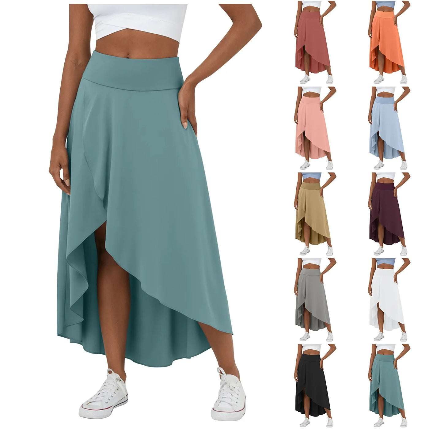 CWR Natalia | Split Comfortable Skirt