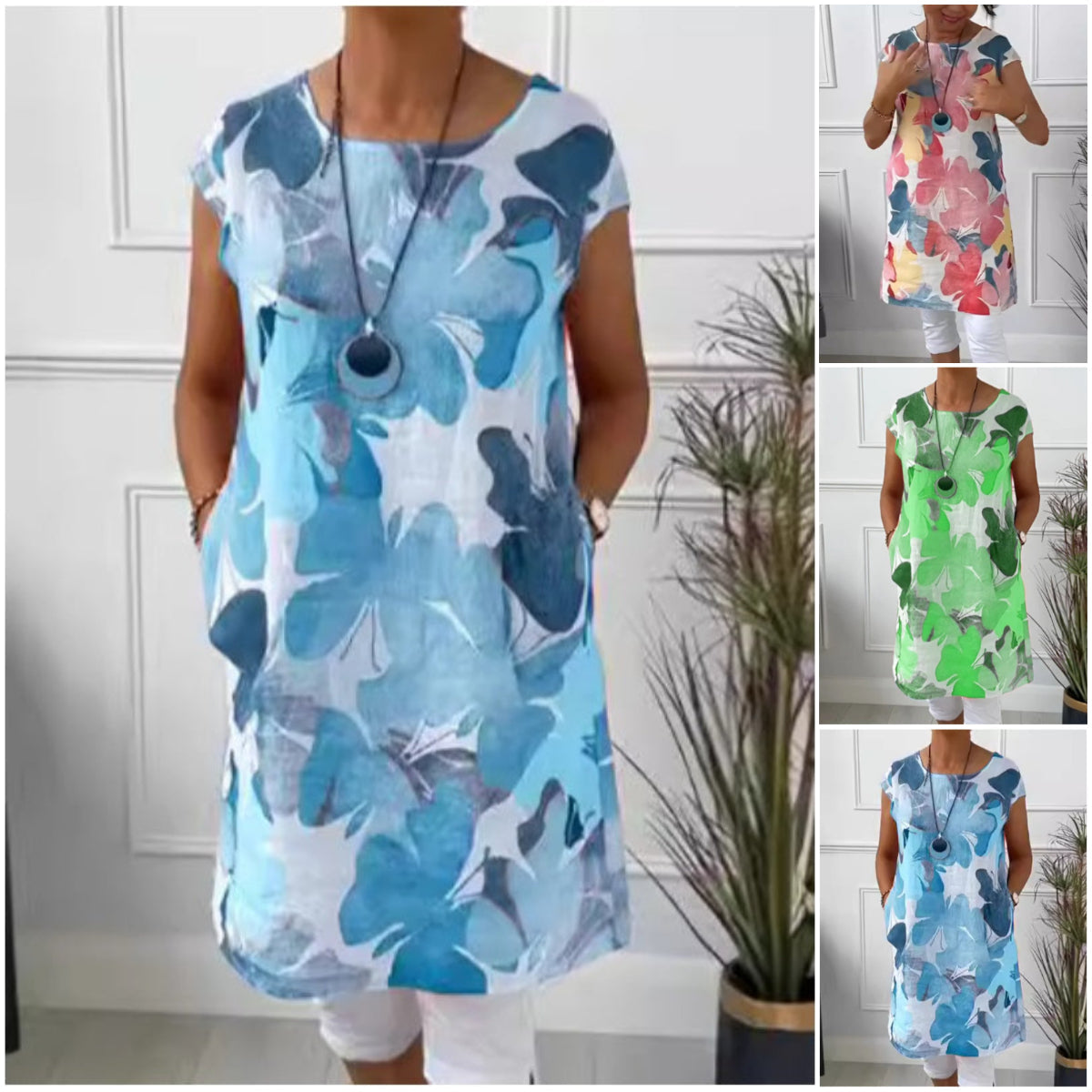 Anita™ | Robe élégante à col rond