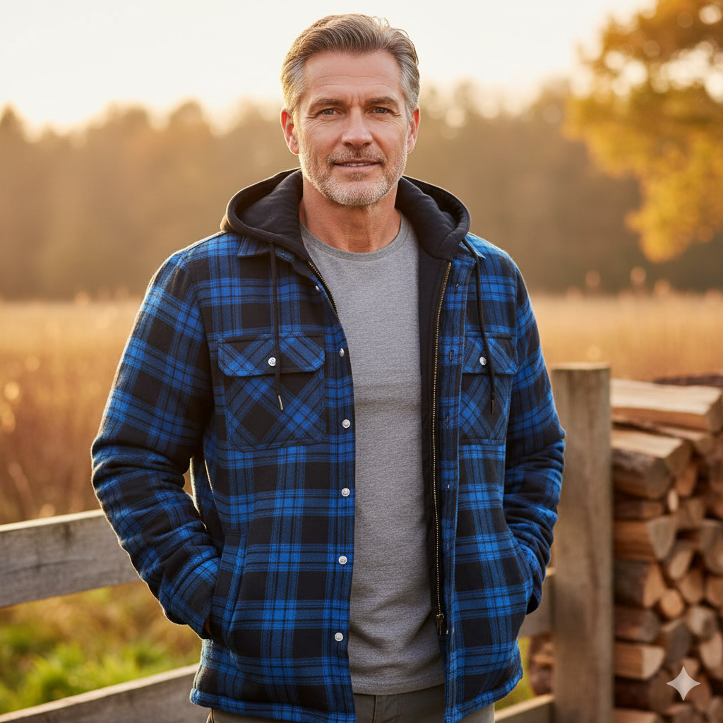 Arend – Warm Men's Coat Made from Premium Wool Blend