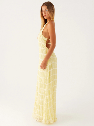 ADELINE - LONG DRESS WITH OPEN BACK