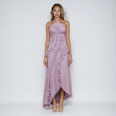 CWJ Hailey™ | Plissé Asymmetrische Jurk