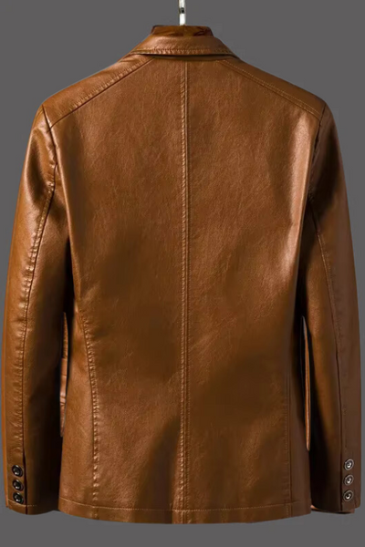 LuxMann™ - Elegant Leather Blazer for Men