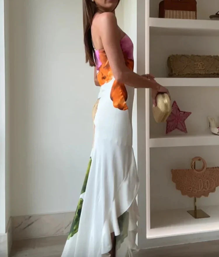 CWJ Jorgina™ | One-Shoulder Maxikleed met Rimpels