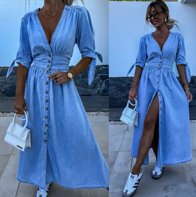 CWJ Luise™ | Stralende Denim-jurk
