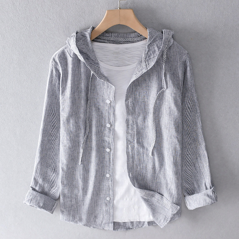 VIRGINIE | Lightweight blouse with hood, casual and versatile
