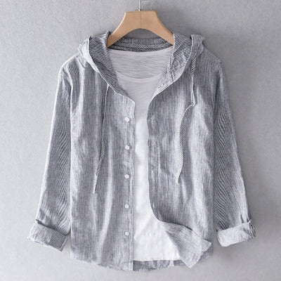 VIRGINIE | Lightweight blouse with hood, casual and versatile