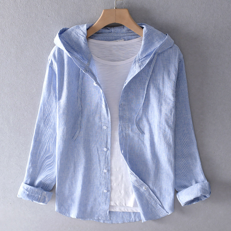 VIRGINIE | Lightweight blouse with hood, casual and versatile