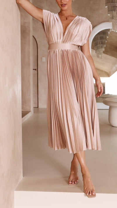 Alexis - Elegante plissé jurk