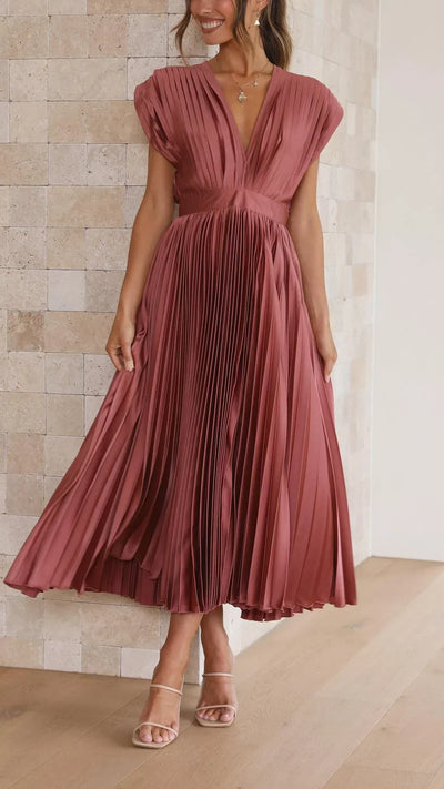 Alexis - Elegante plissé jurk