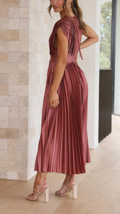 Alexis - Elegante plissé jurk