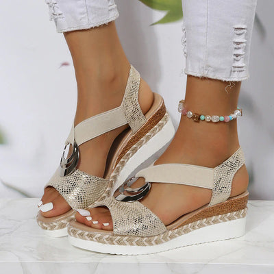 VERONIQUE - Sandales à talons compensés