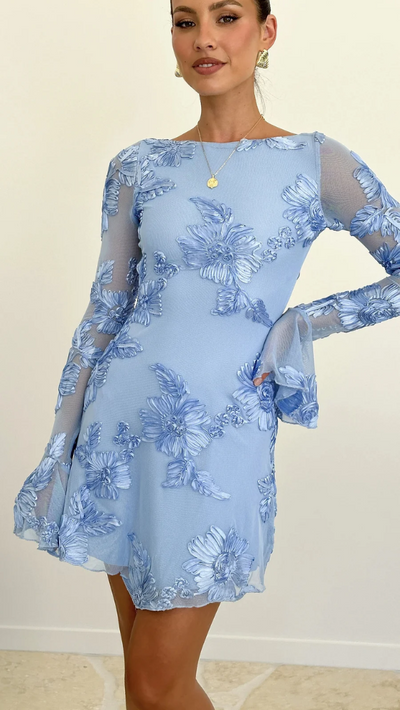 CWJ Marguax™ | Bloemige Mesh Minikleed