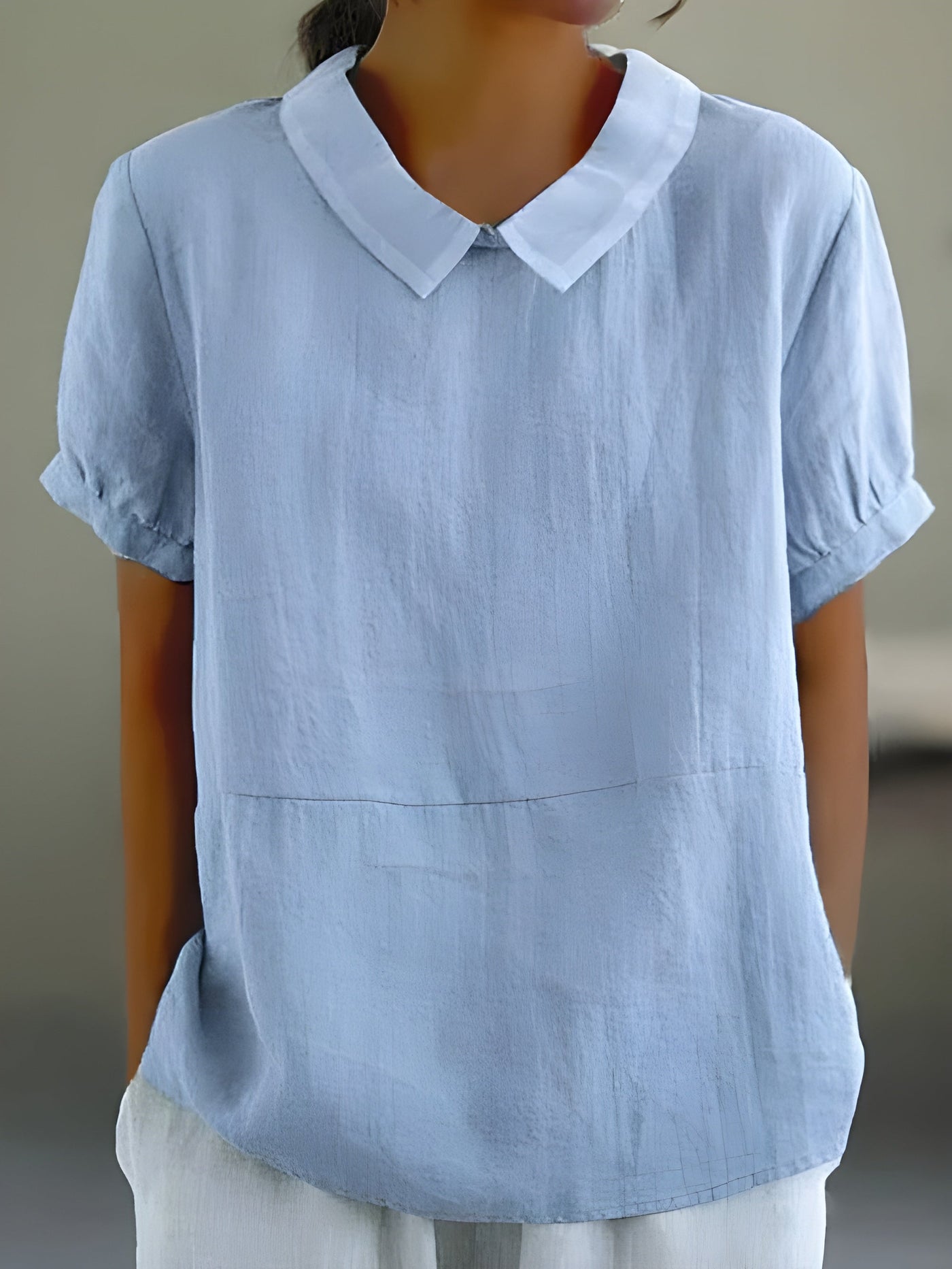 Camille™ | Flowing blouse with chic collar
