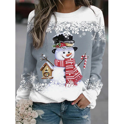 SnowyGlow™ - Warm Winter Jumper with Snowman Design