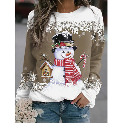 SnowyGlow™ - Pull d'hiver chaud avec design de bonhomme de neige