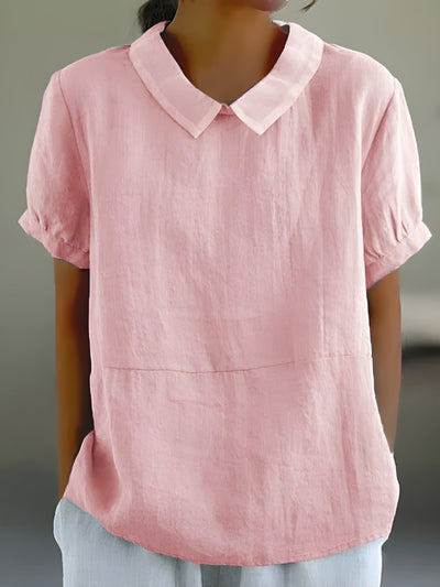 Camille™ | Flowing blouse with chic collar