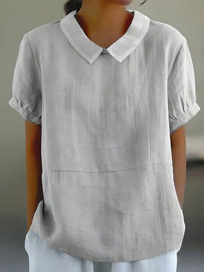 Camille™ | Flowing blouse with chic collar