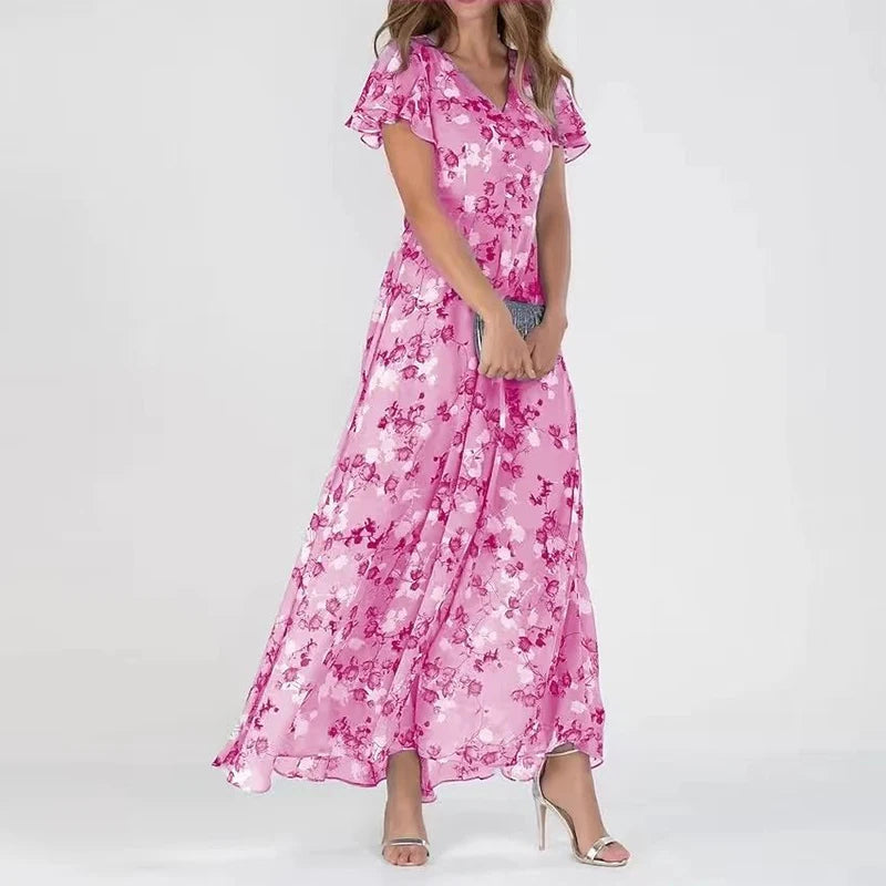 Sofia™ | Bloemenjurk met Volantmouwen