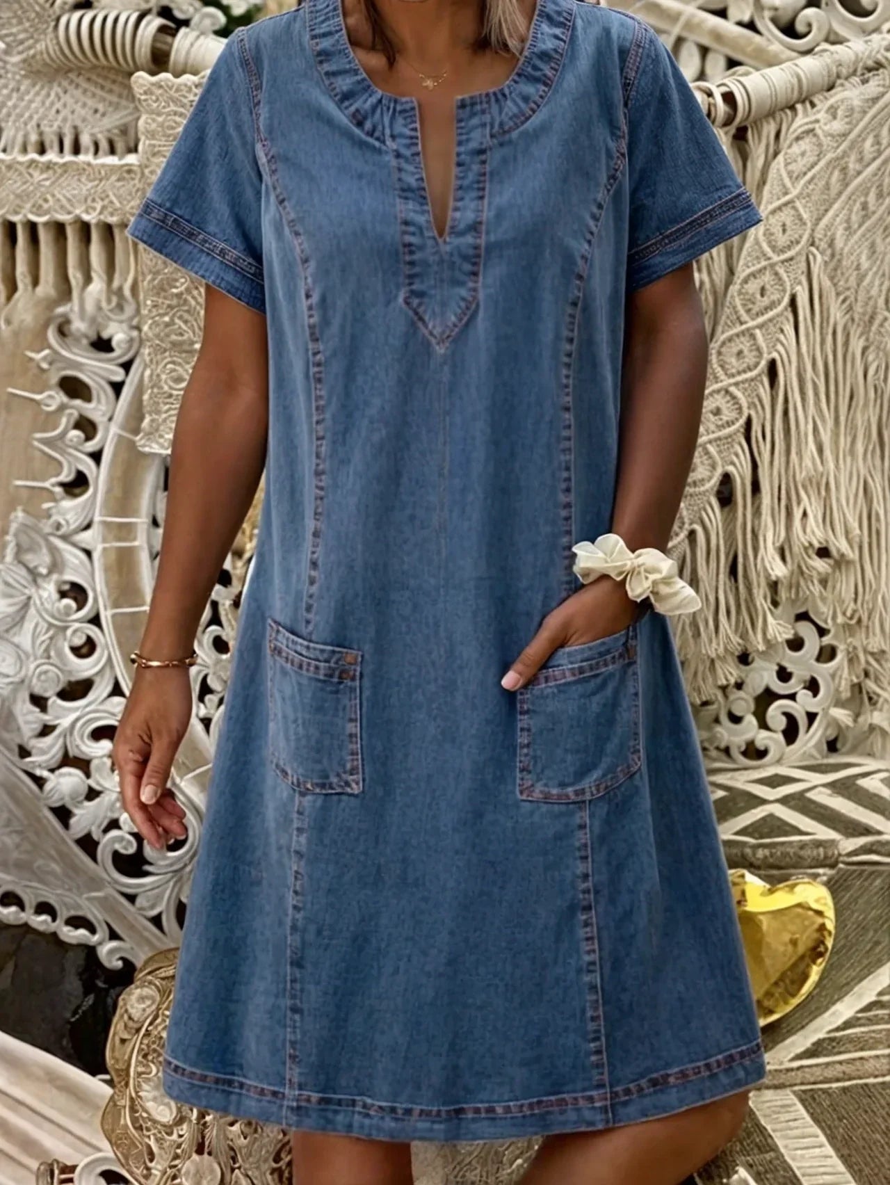 CWJ Raquel™ | Jeans-Tuniekjurk met Zakken