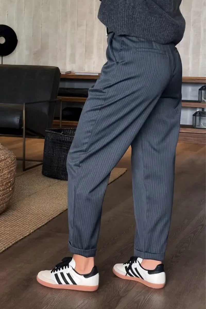 Élodie-Claire™ | Tailored Striped Trousers