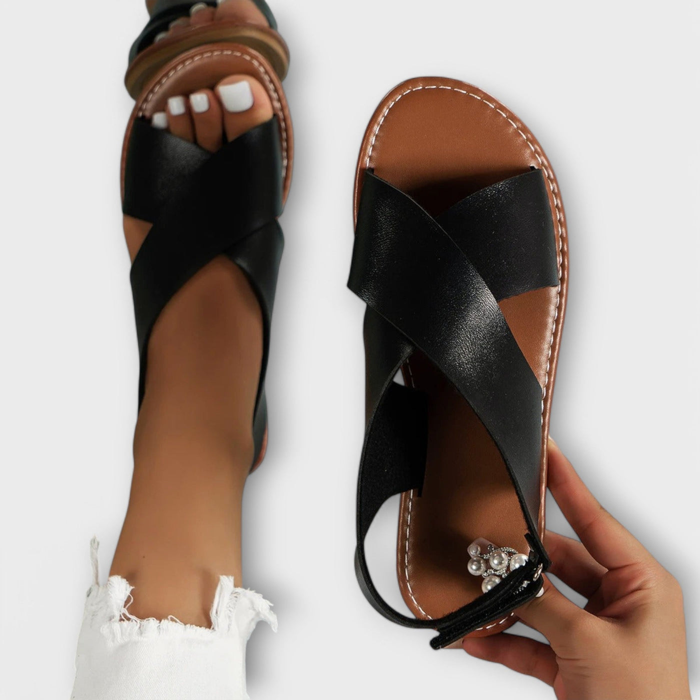 Savannah - Sandalen voor dames met gesp