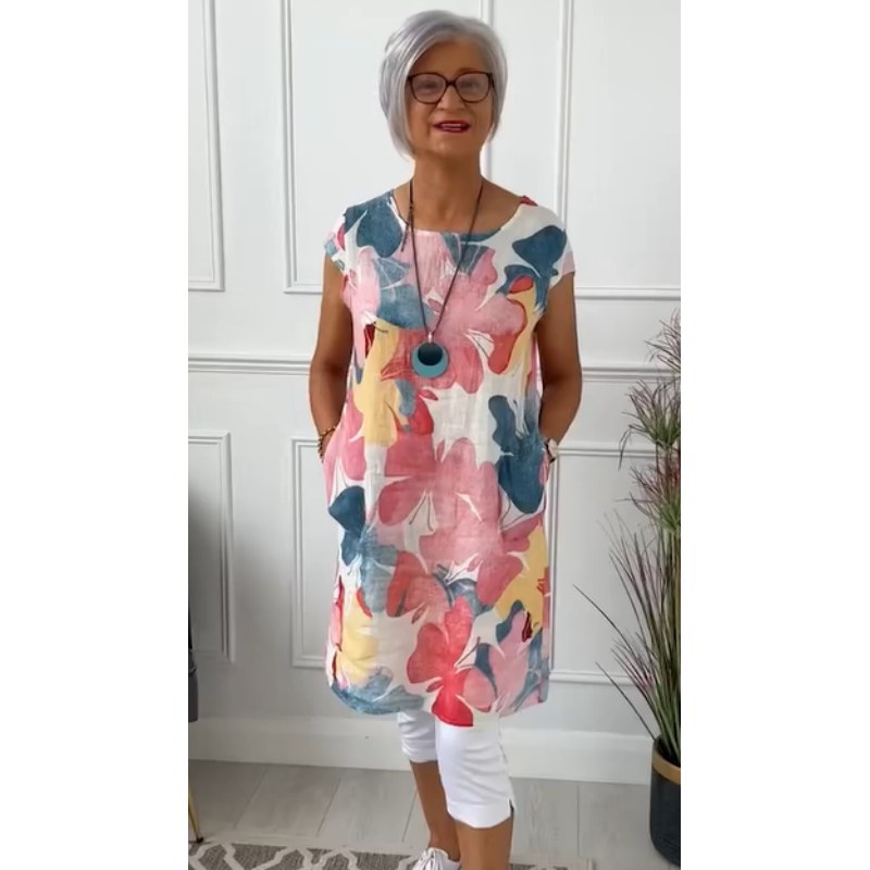 Anita™ | Robe élégante à col rond