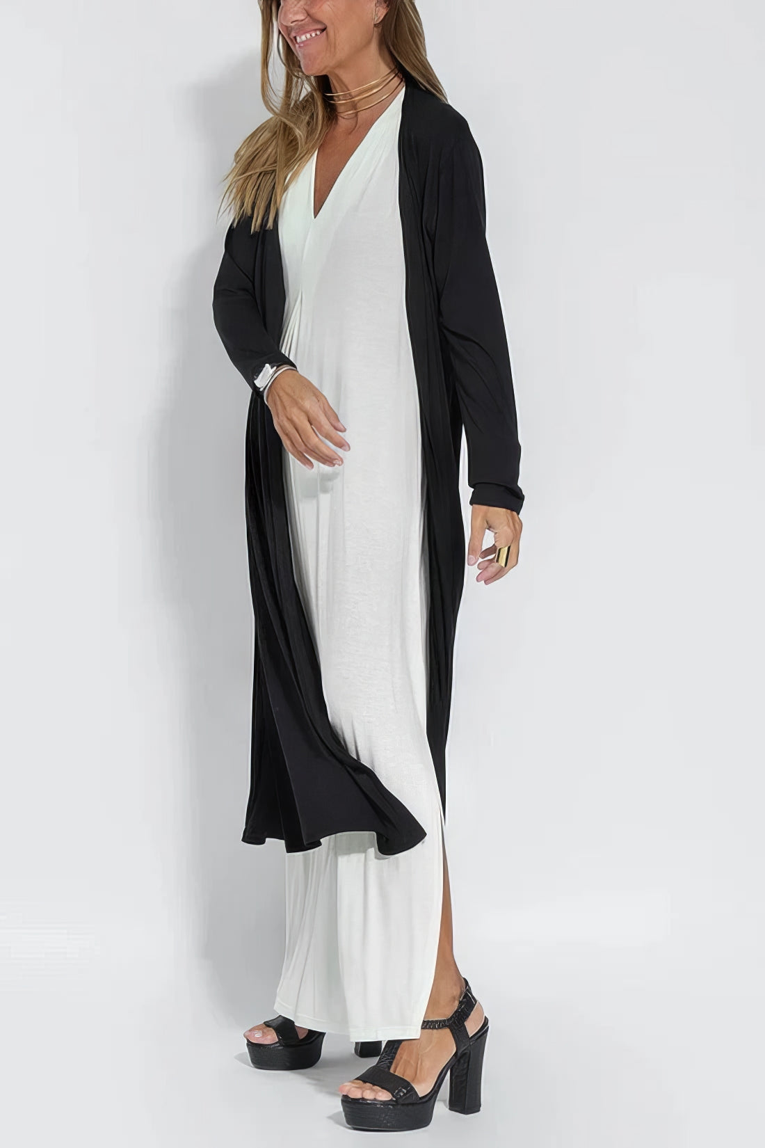 Ava™ | Elegant Long Dress + Free Gold Bracelet