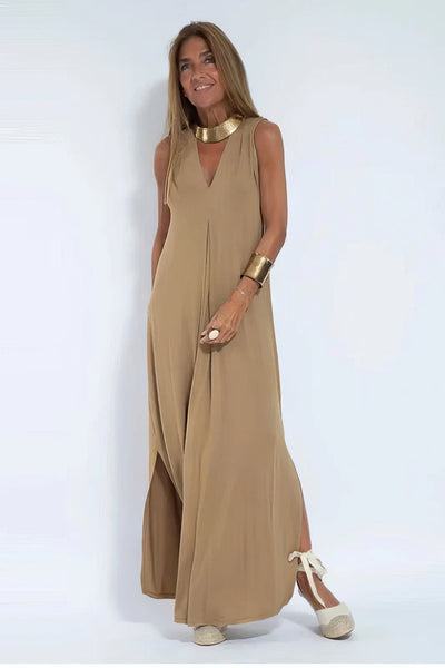 Ava™ | Elegant Long Dress + Free Gold Bracelet