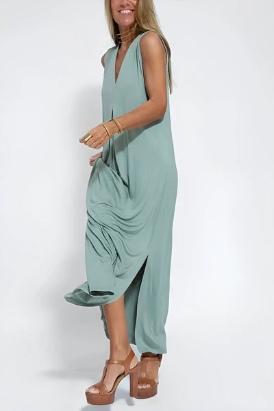 Ava™ | Elegant Long Dress + Free Gold Bracelet
